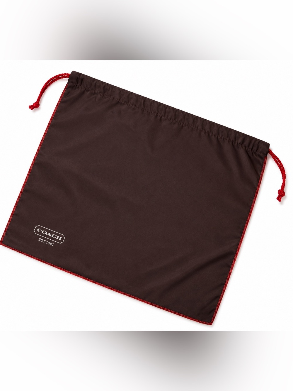 Coach Black Fabric Dust Bag 16” x 13” Drawstring Storage Bag